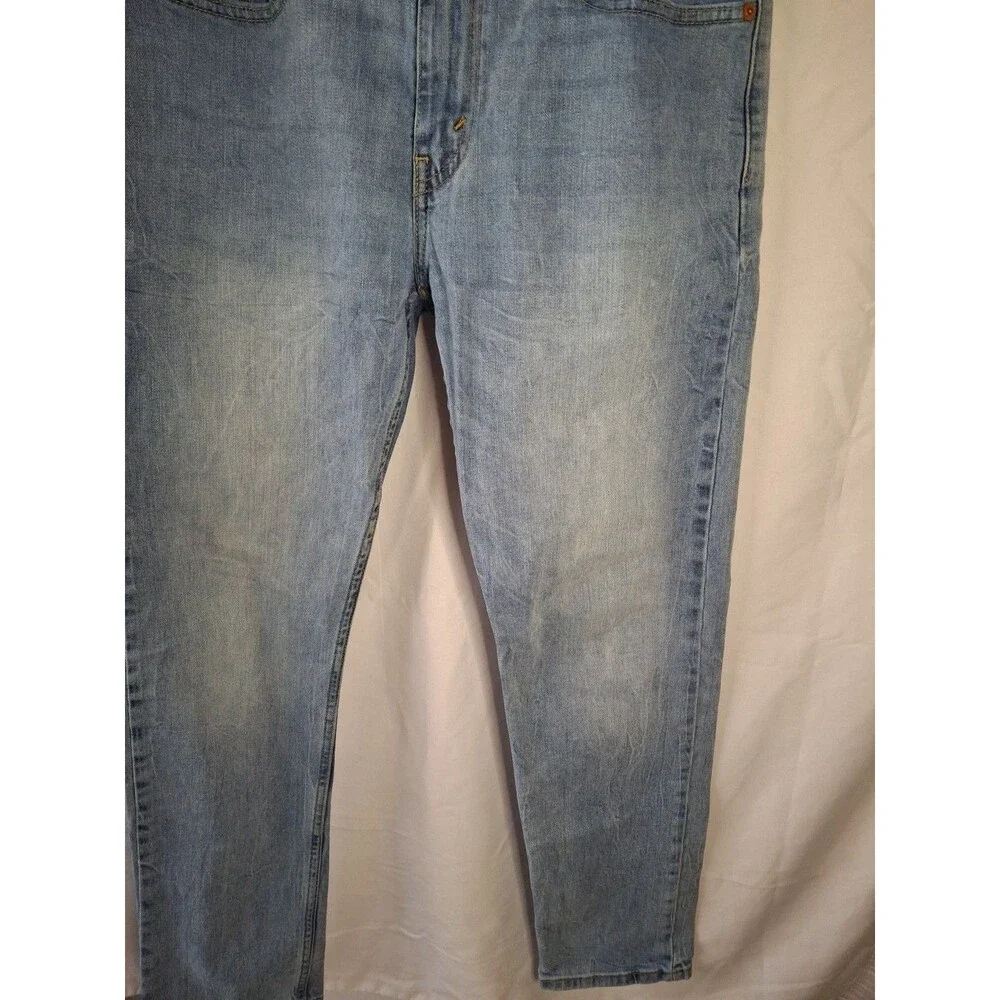 LEVI 502 Straigth Fit Tapered Leg Strech Blue Jeaan Men s Size 32 X 32 (1497)